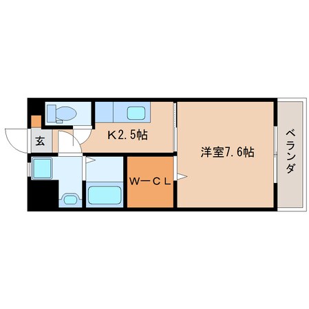 静岡駅 徒歩23分 4階の物件間取画像